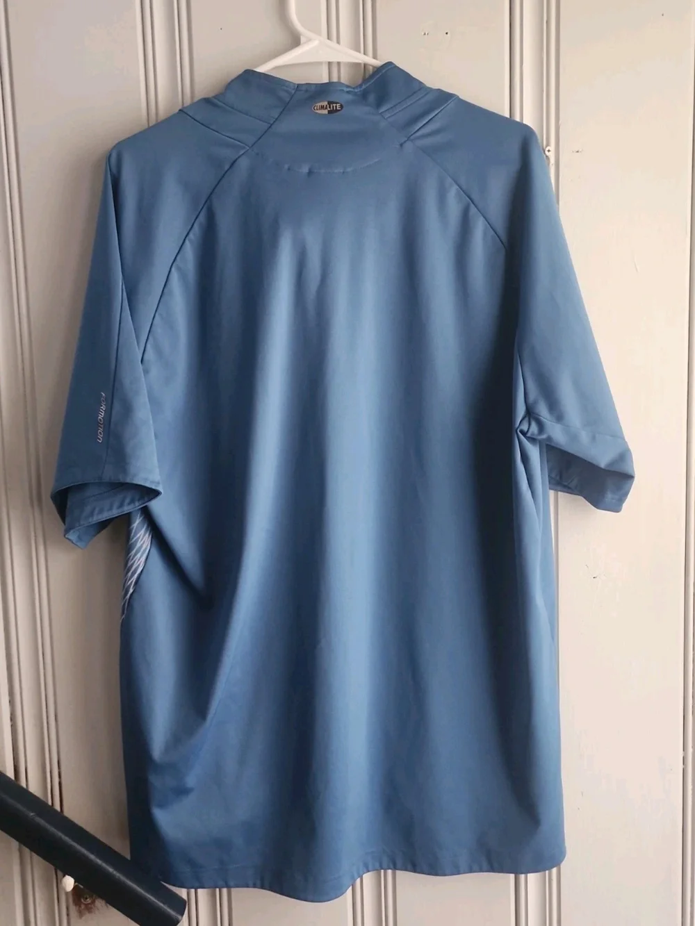 adidas Men's Formotion Climalite Light Blue Short-Sleeve Performance Polo